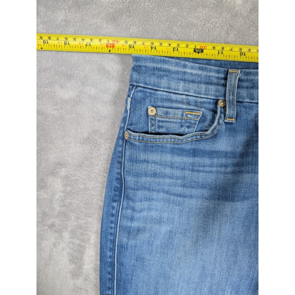 7 For All Mankind Kimmie Straight Leg Jeans Womens Size 30 Waist Casual Mid Rise - Picture 4 of 10